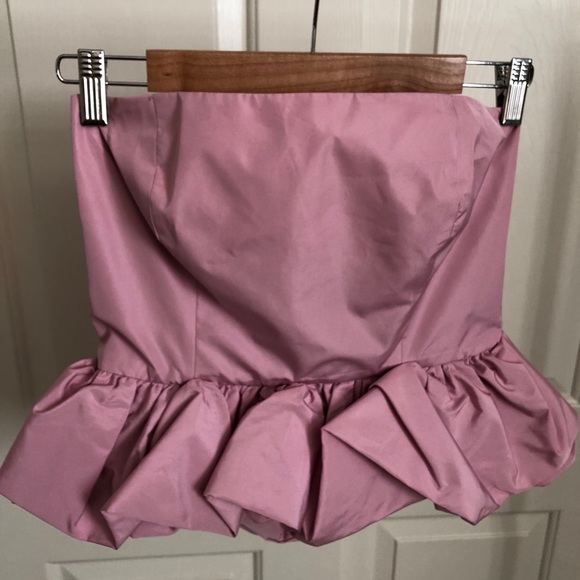 NWT Zara Pink Ruffle Top Blouse in size M - Picture 5 of 14